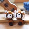 Plush Raccoon Mini Toy Cartoon Animal Keychain Backpack Pendeent Gifts Holiday