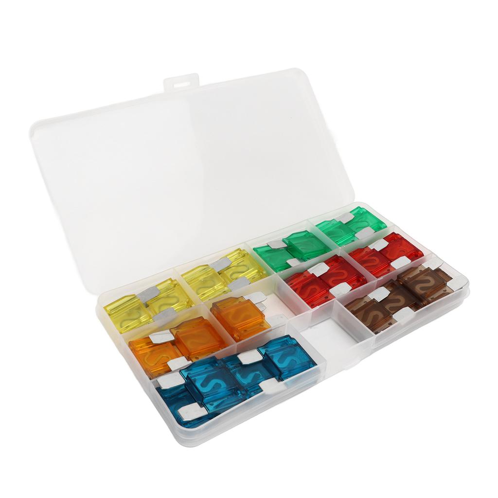 Набор автомобильных предохранителей 24 шт. с коробкой для хранения, цинковый сплав 20А 30А 40А 50А 60А 70А, автомобильный предохранитель Se