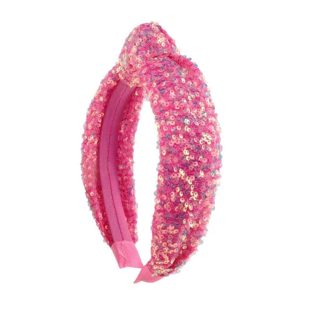 Cute Sequin Knot Headband Sweet Wash Face Hair Bands Hair Hoop Women Girls Hair Accessories
