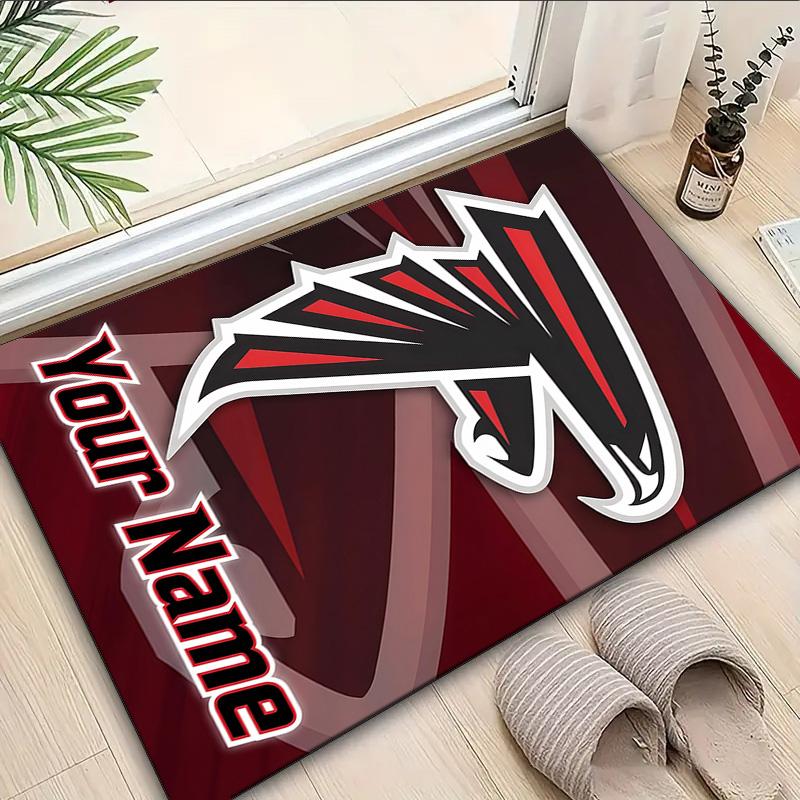 Custom Name Rug Atlanta Logo Area Rug Suitable for Indoor And Outdoor,Carpets for Homes, Offices,Living Rooms,Home Decor,Christmas Gift