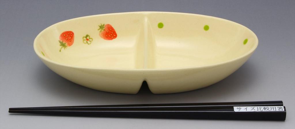 SOUSEN Seto Ware Gift Set of 5 White Medium Plates with Strawberry Boxed Patterns,
