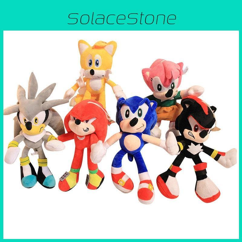 Очаровательная плюшевая игрушка Соник Еж Шэдоу Эми Роуз Наклз Тейл 28 см для всех возрастов