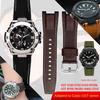 Оригинальный кожаный ремешок для часов Casio G-SHOCK GST-210/W120L/S130L/S310 GST-B100 W300/400G С вырезами Мужской ремешок 26 мм Аксессуары