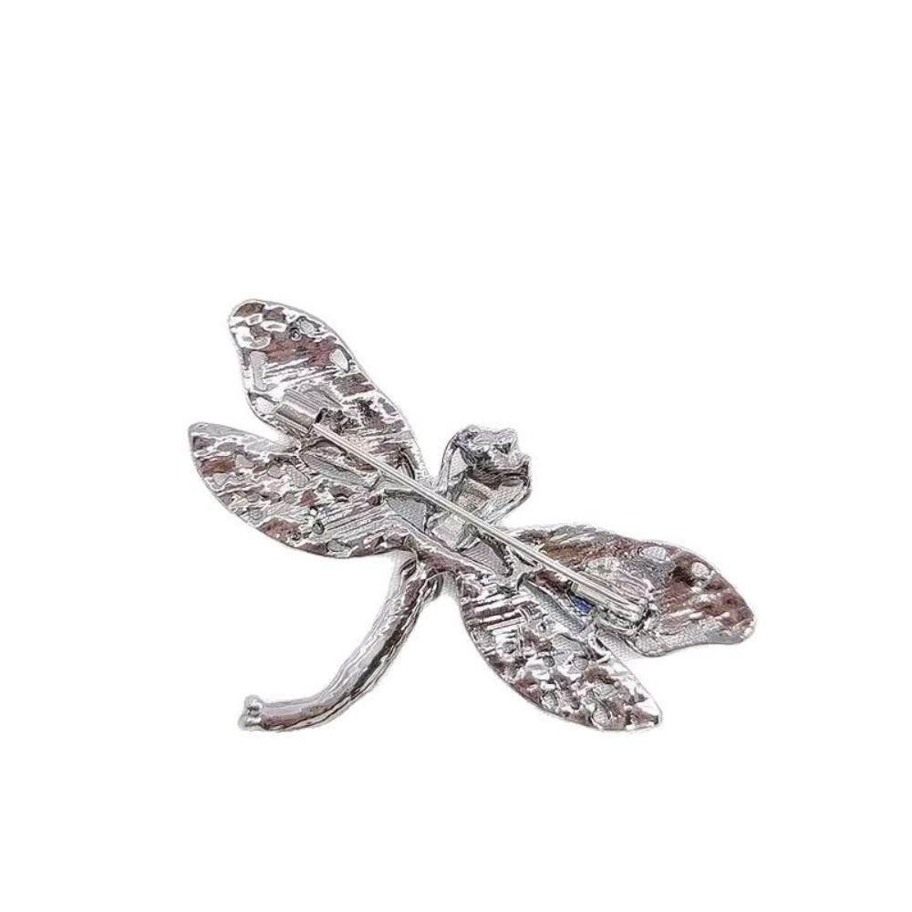 Elegant Rhinestone Brooch Zinc Zinc Alloy Women Brooches Gifts Crystal Dragonfly Badge Pin Blazer