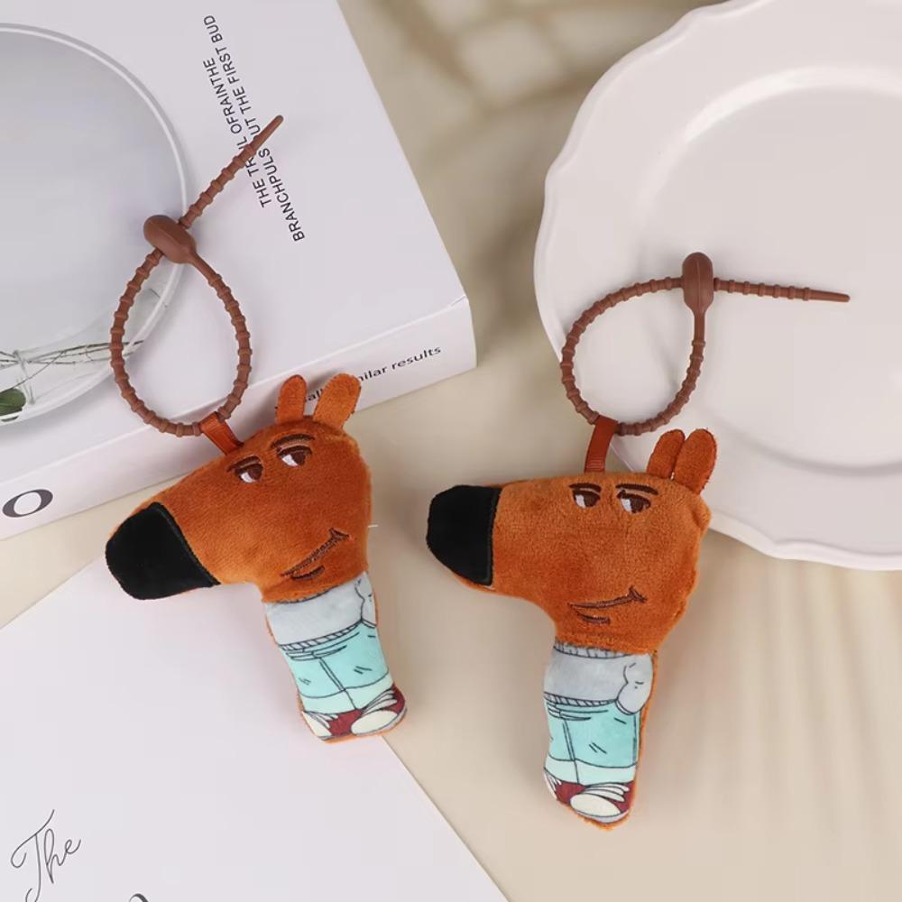 Soft Memes Plush Keychain Relaxed Cartoon Plush Pendant Fashion Meme Plush Keyring Kids Gift