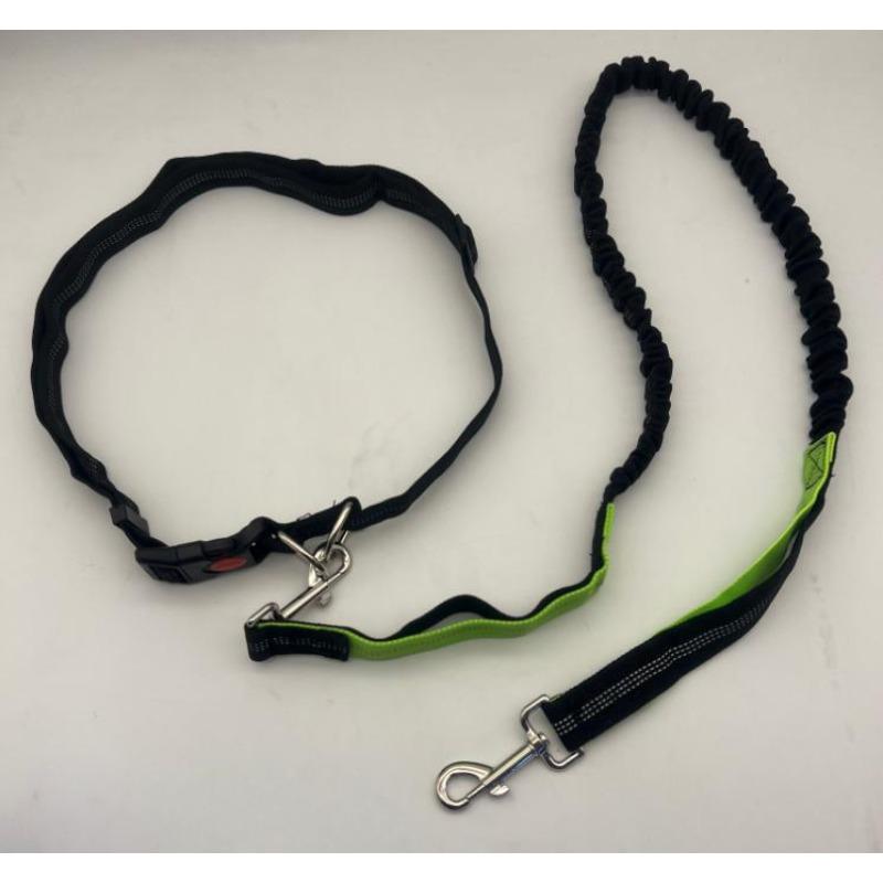 Pet Supplies Explosion-proof Stretchable Nylon Belt, Dog Walking and Running Leash, Multi-functional Dog Collar