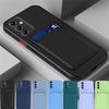 Держатель для карт Силиконовый чехол для телефона Для Samsung Galaxy A55 A35 A54 A34 A25 A15 A54 A16 A26 A36 A56 A05S 4G 5G 5 G Ударопрочный Funda