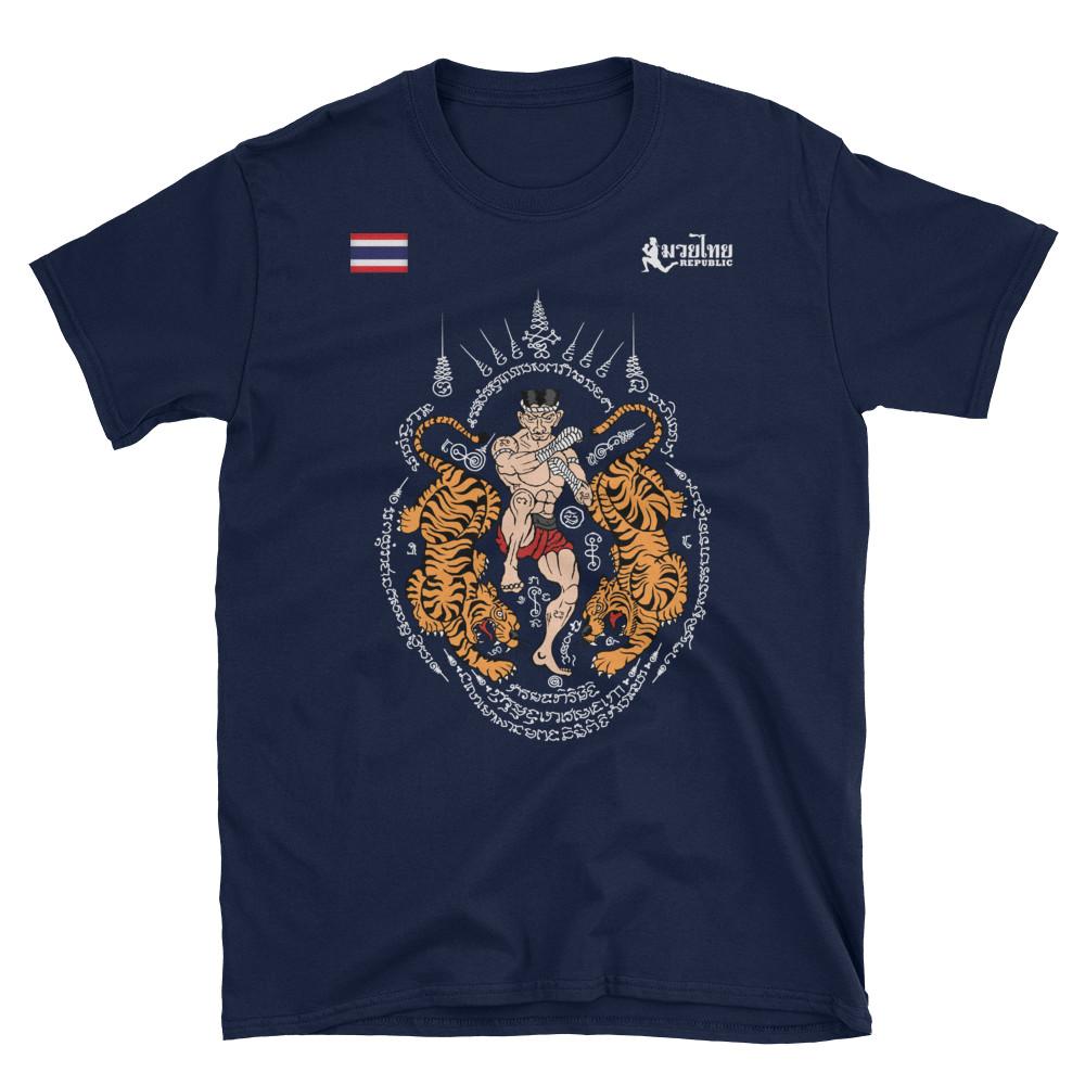 Футболка Antient Tiger Muay Thai Kick Boxing 3D Print Tattoo Protect Immortal Quick Dry для мужчин и женщин унисекс с коротким рукавом, круглым вырезом, смешанные боевые искусства MMA