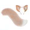 Fluffy Fox Ears Headband Tail Set Cosplay Costume - Soft Plush Animal Ear Hair Accessory Women