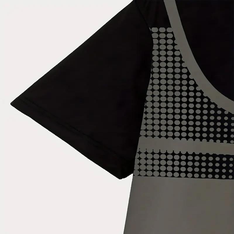 Men's Fashion Short Sleeved T-shirt Solid Color Regular Edition Round Neck Summer Casual Top Comfortable Fabric Modern Casual Style