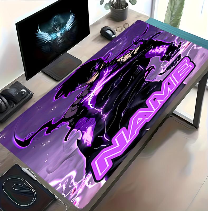 Customizable Name Solo Leveling Pattern Gaming Mouse Pad-Non Slip Rubber Base,Perfect Gamers,Esports,Ideal Gift Gaming Enthusiasts
