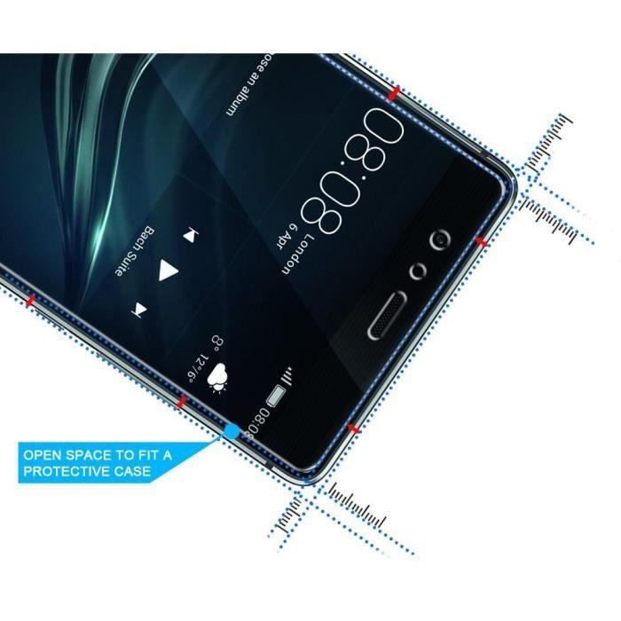 Verre Trempe HUAWEI P9 - Film Vitre Protection Ecran Ultra Resistant Protecteur Anti Rayure Transparent Phonillico®