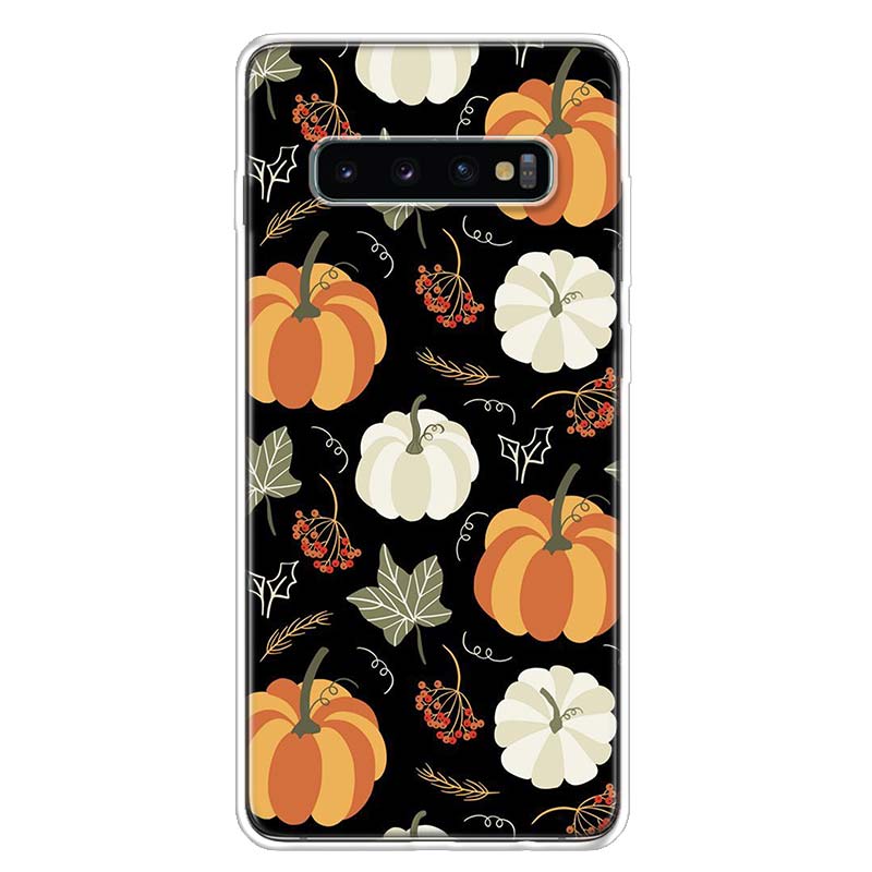 Чехол для телефона «Счастливая осень» с изображением тыквы для Samsung Galaxy S10 Plus S20 FE S21 S22 Ultra S10E S9 S8 + S7 Edge J4