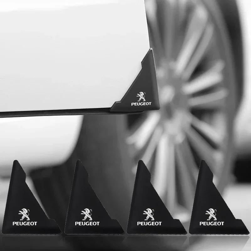 2 шт. Силиконовые накладки на уголки дверей, бампер, защитные наклейки от царапин для Peugeot 208 3008 308 508 408 2008 307 Аксессуары