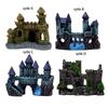 Украшение для аквариума Замок Реалистичный замок Аквариумное украшение Замок Украшения для аквариума для рыбок петушков Рептилий Пресноводный