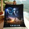 Фланелевое тонкое одеяло с принтом фильма «Аватар» в высоком разрешении. Одеяло на четыре сезона. Для дивана, кровати, гостиной, путешествий, пикника, подарков