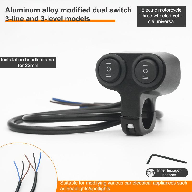 Мотоциклетный переключатель фар прожектор противотуманный фонарь кнопка ретро мото пит-дирт мотоцикл аксессуары 22 мм