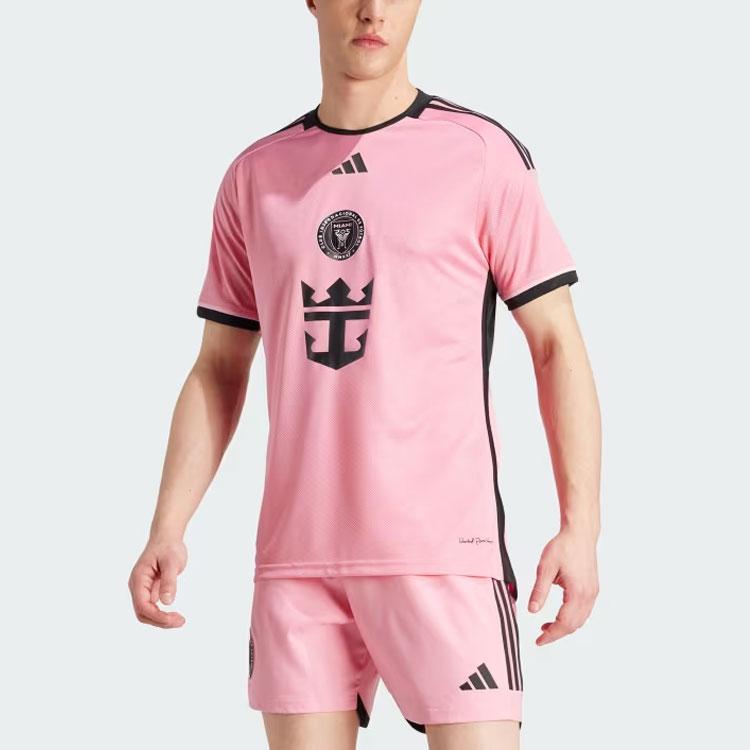 adidas Inter Miami CF 24/25 Messi Home аутентичная майка Easy Pink мужская уличная одежда JE9742