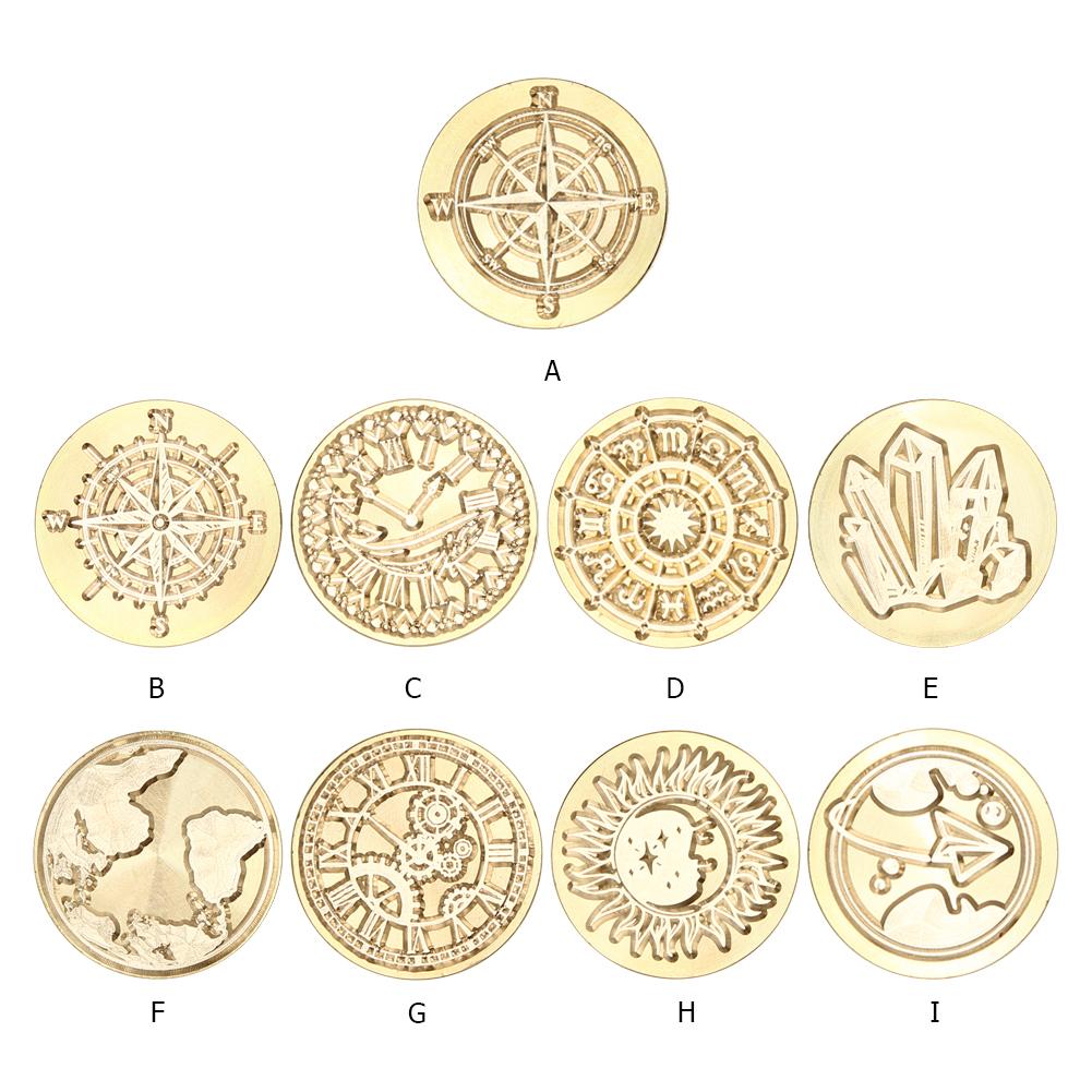 25 мм винтажный круглый абстрактный сургуч штамп голова DIY конверт хобби инструменты