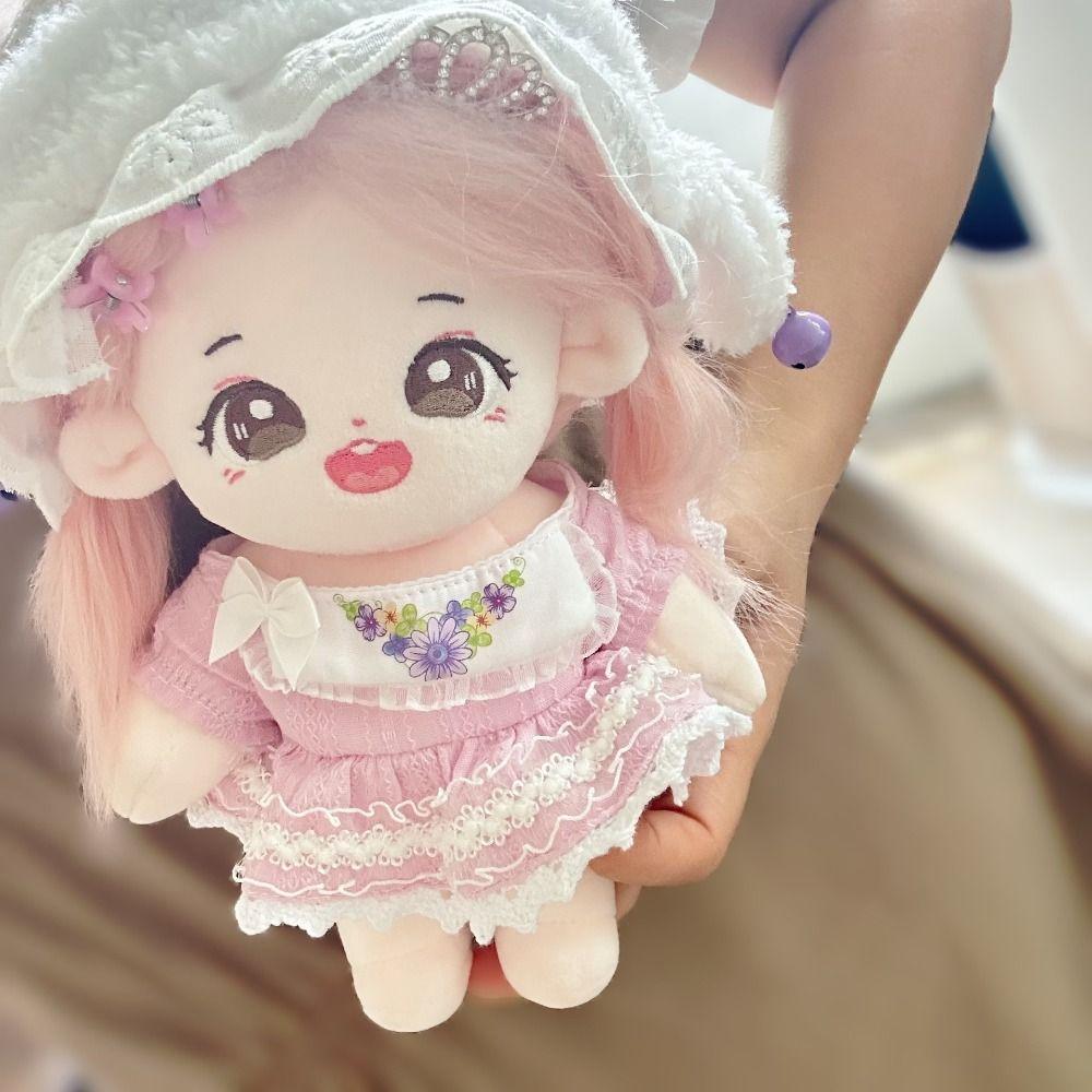 20cm Cos Gift Cotton Doll Clothes Lolita Overalls Doll Accessories Cute Doll Princess Dress