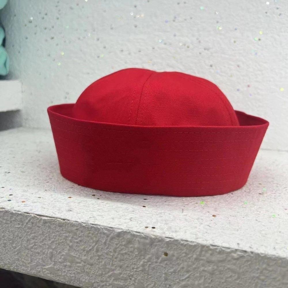 Blue Striped Navy Hat Y2K Beret Hat Korean Captain Hat  Spring