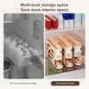 Multi-layer Fridge Egg Storage Rack Large Capacity Automatic Rolling Space-Saving Refrigerator Egg