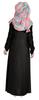 Bimba Islamic Clothes For Women Long Dress With Printed Hijab Scarf Rayon Abaya Maxi Front Button Muslim