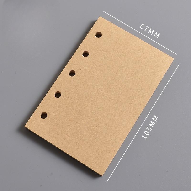 Внутренний лист блокнота M5 Пустая вертикальная линия квадратного блока A8 и Недельный план Одна страница в день для отметок