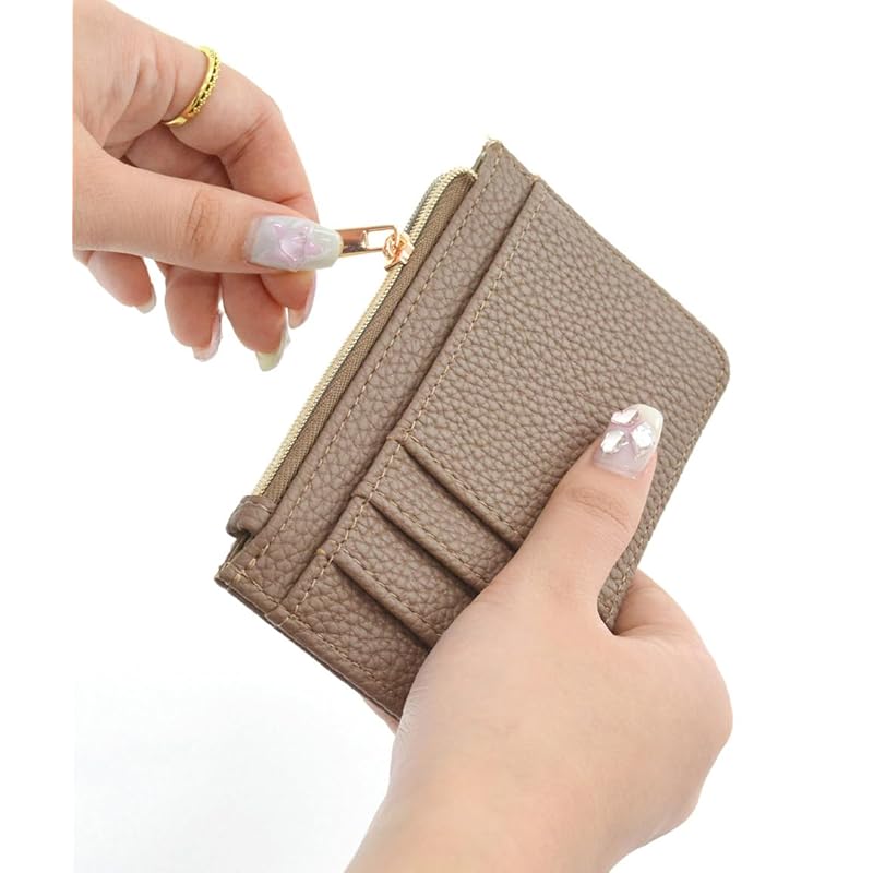 [Alto Rose] чехол из зернистой слоновой кости с фрагментами, женский тонкий кошелек, мини-кошелек, кошелек для карт, сложенный в два сложения, с кошельком для монет, держатель для карт из синтетической кожи