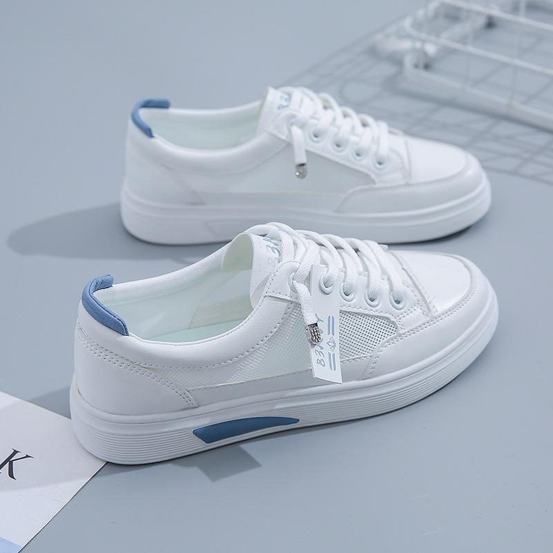 Mesh Little White Shoes Women's 2025 Spring New Korean Version Female Student Baseplate Shoes Casual Shoes Breathable Women's Shoes K1002