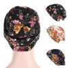 Женская цветочная кружевная шапка-бини, мешковатая шапка-бини, дышащая повседневная шапка, шапки для девочек, тюрбан, головной убор