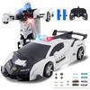 Carox OX08 RC Car for Kids, Transforming Robot with LED Lights, 2-in-1, Demo Mode, 360 Rotation, 2.4Ghz Power, Two Batteries, 60 Minutes Total Operat