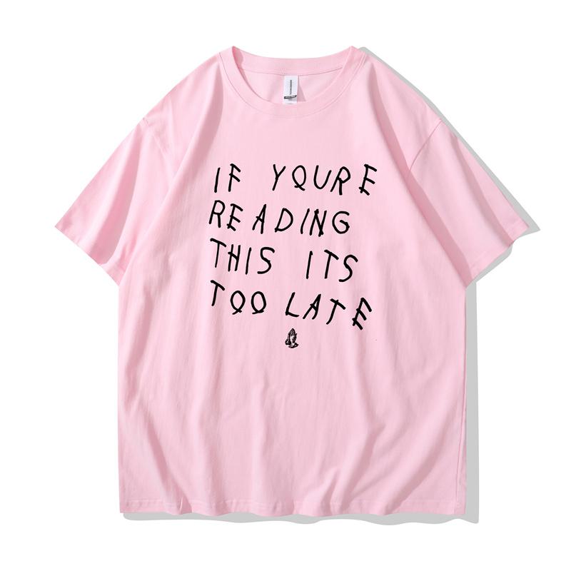 Drake Если ты это читаешь, уже слишком поздно. Винтажная футболка. Хлопковая футболка в стиле хип-хоп. Новая футболка. Женские топы.
