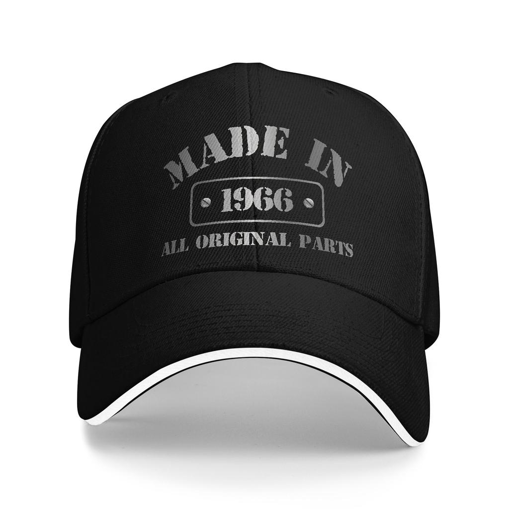 Born in 1966 vintage age 60 years old funny 60th birthday Merch Men Women Baseball Caps  Trucker Hat Fashion Formal Headwear
