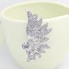 1 Pc Women Punk Wing Ear Cuff Rhinestone Inlaid Clip Stud Earring Club Jewelry