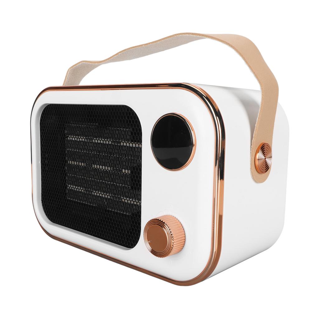 Electric Space Heater 800?1200W 2 Temperature Mode All Round Warmth Small Heater Fan for Indoor