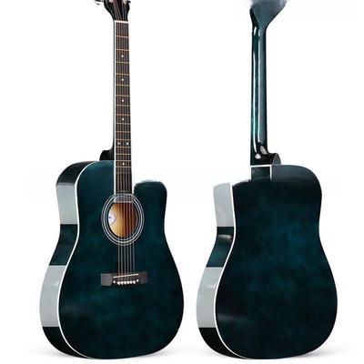 38-дюймовая градиентная липовая фолк-гитара - Инструмент для практики начинающих