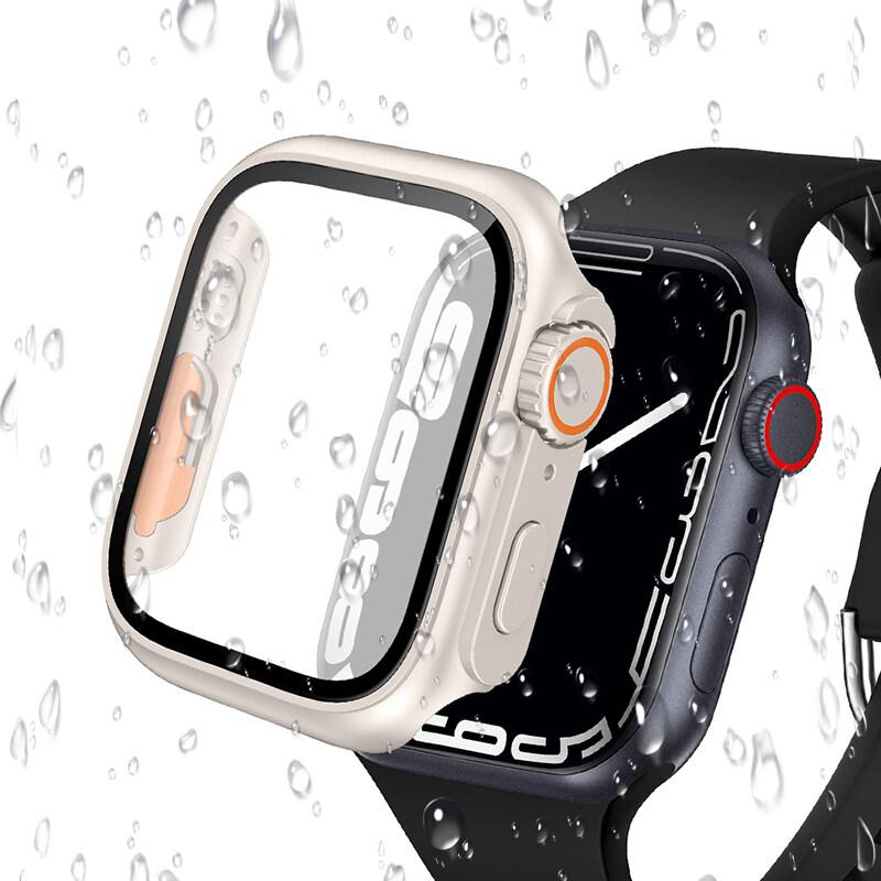 Glass+Case For Apple Watch Series 10 46mm 42mm Screen Protector Cover Change To Ultra Bumper Case Full Cover iWatch S10 42 46 mm