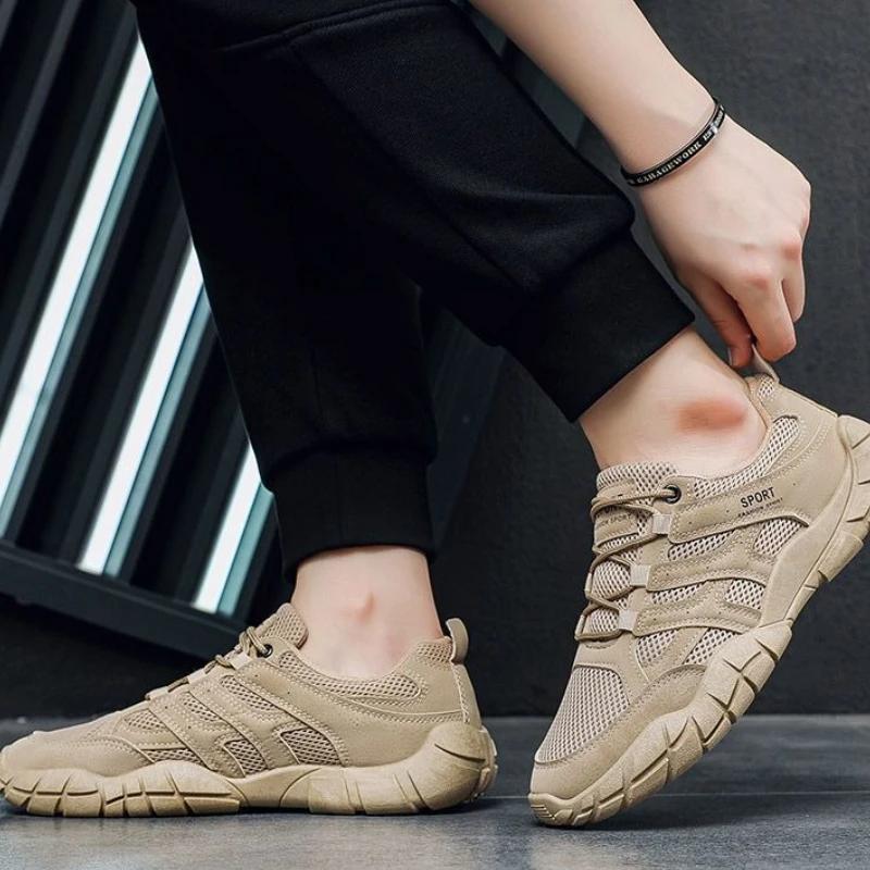 Модные дышащие мужские повседневные кроссовки Минималистичные разноцветные для хайкинга, треккинга, ходьбы, широкие, легкие, удобные спортивные туфли для мужчин