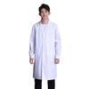 Doctor Coat White Long-Sleeved V-Neck Anti-Fouling Lab Coat Men Women Multi-Pocket Design Work Lab Coat