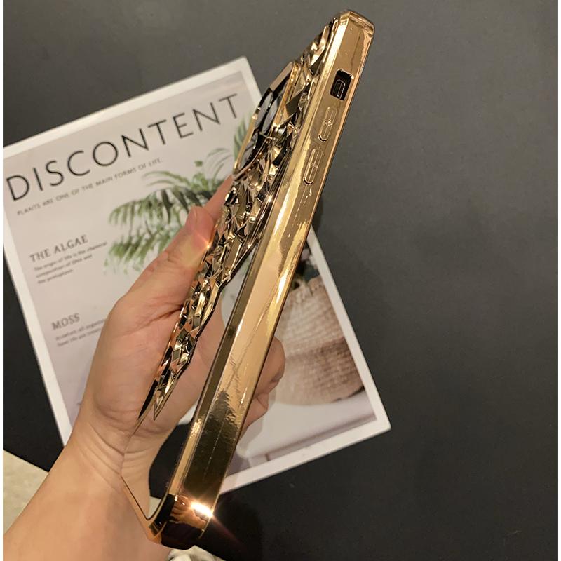 Роскошный полый гальванический зеркальный чехол для iPhone 15, 14, 13, 12, 11 Pro Max, чехлы для защиты от падения