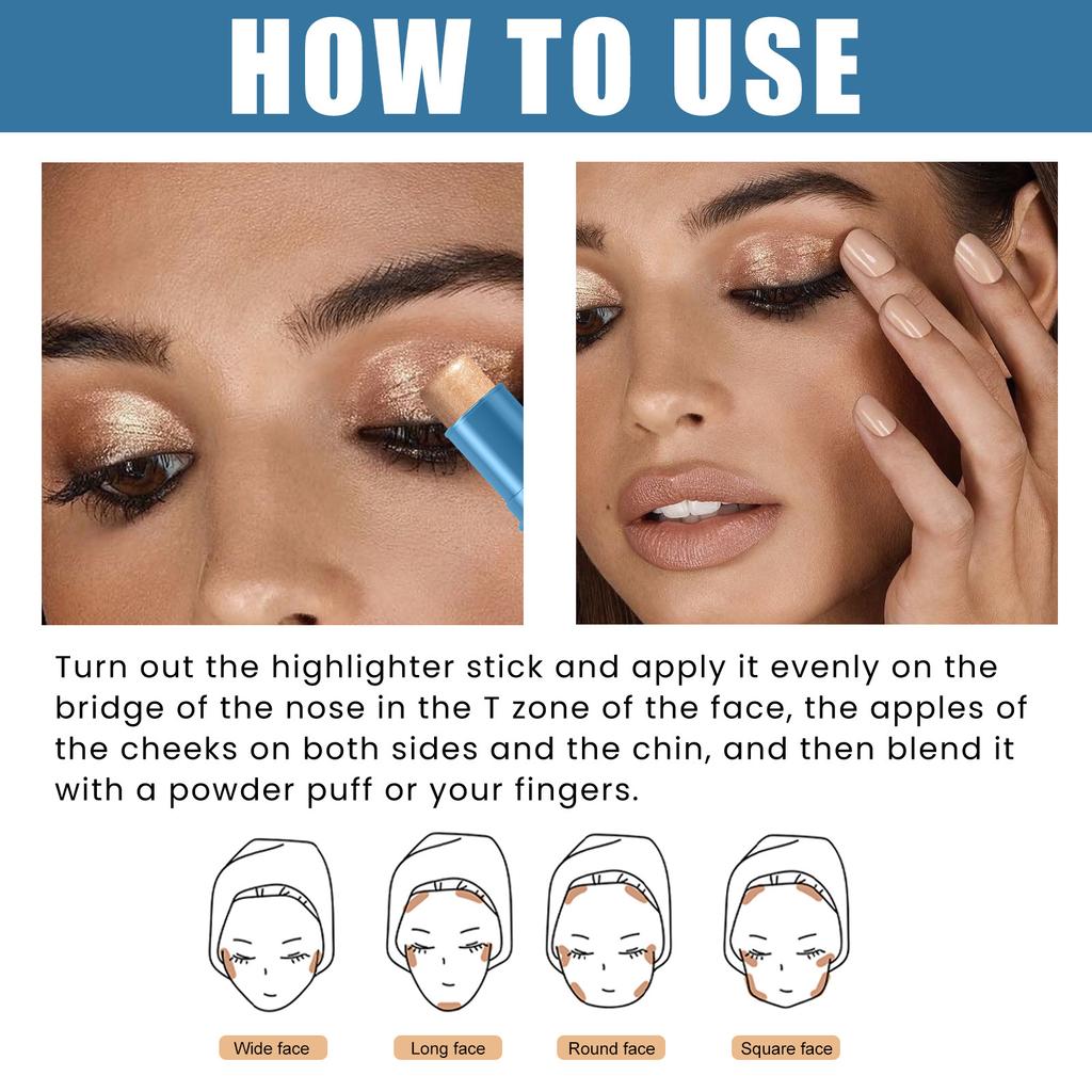 EELHOE 3 цвета, 3D осветляющий хайлайтер для лица, косметический контур лица, бронзатор с мерцающим хайлайтером, консилер, крем, инструмент для макияжа