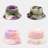Winter Rainbow Fleece Fisherman Cap For Girls With Windproof And Sunblock Features