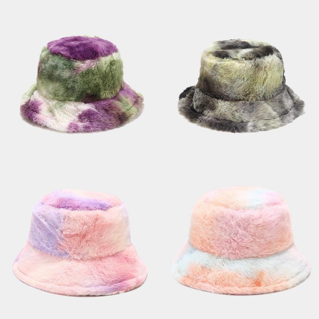 Winter Rainbow Fleece Fisherman Cap For Girls With Windproof And Sunblock Features
