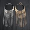 Fashionable Retro Multi Layer Tassel Design Women Metal Necklace For Modern Streetwear Outfit