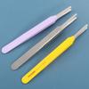 Multifunctional Round Tip Eyebrow Tweezers Straight Smooth False Eyelashes Applicator Stainless Steel BeautyPrecision Tweezers