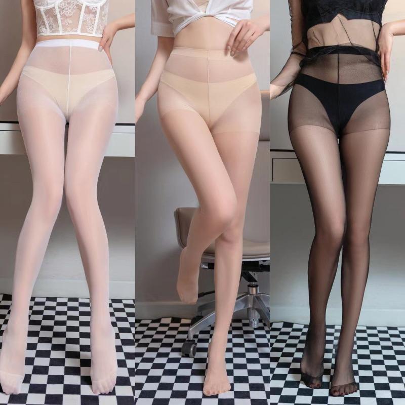 15D Ultra Thin Pantyhose for Women Erotic Lingerie Thigh High Long Stockings Porn Transparent Silky Pantyhose Medias
