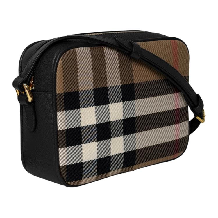 Burberry Логотип Хлопковая Сумка на Плечо Маленькая Женские сумки Черный 81140741
