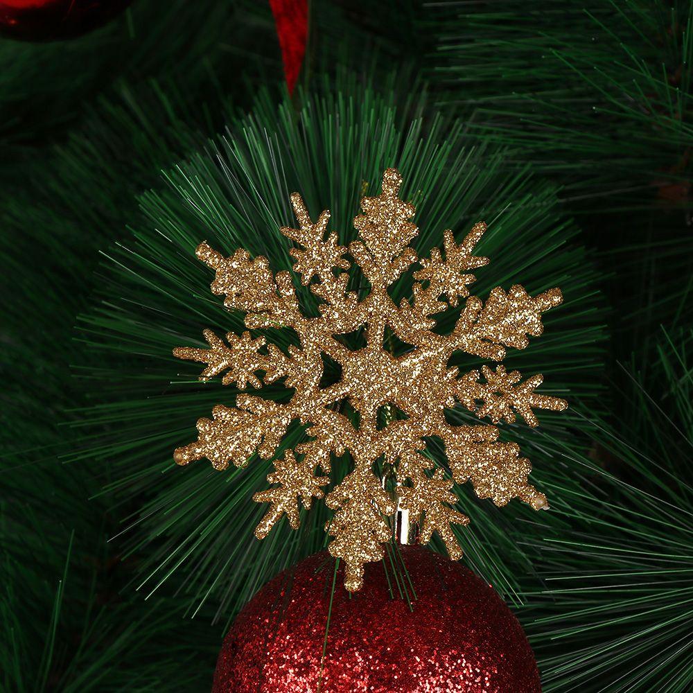Hanging Pendant Charming Christmas Tree Decor Glitter Snowflake Festival Decoration Party Ornaments