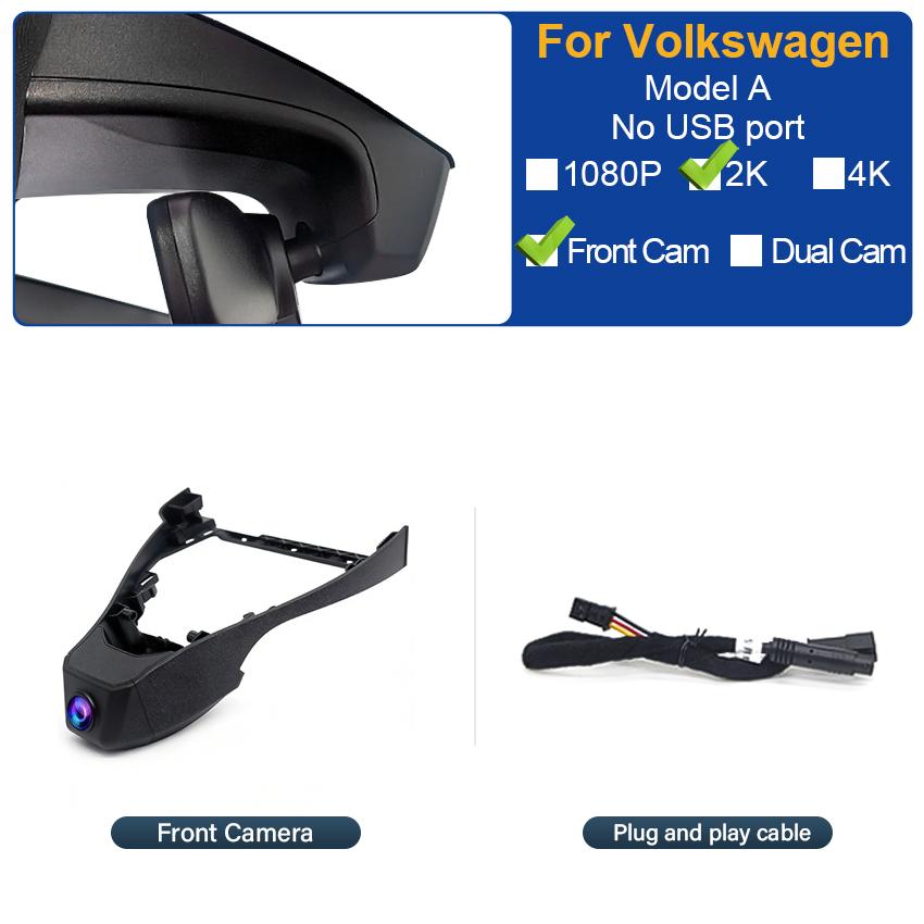 Подключи и играй Видеорегистратор для Volkswagen VW id4 id6 id5 ID.4 ID.5 ID.6 id 4 5 6 Камера Видеорегистратор автомобиля UHD Легкая установка